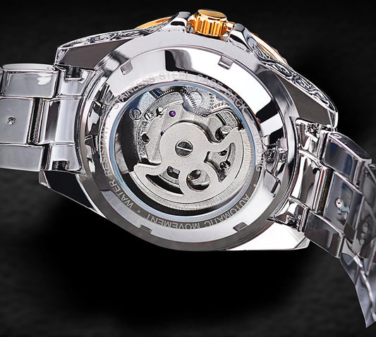 Elegant Men's Automatic Watch – Stainless Steel Luxury Timepiece