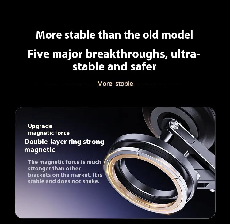Double Suction Magnetic Car Phone Holder | 360° Adjustable Mount