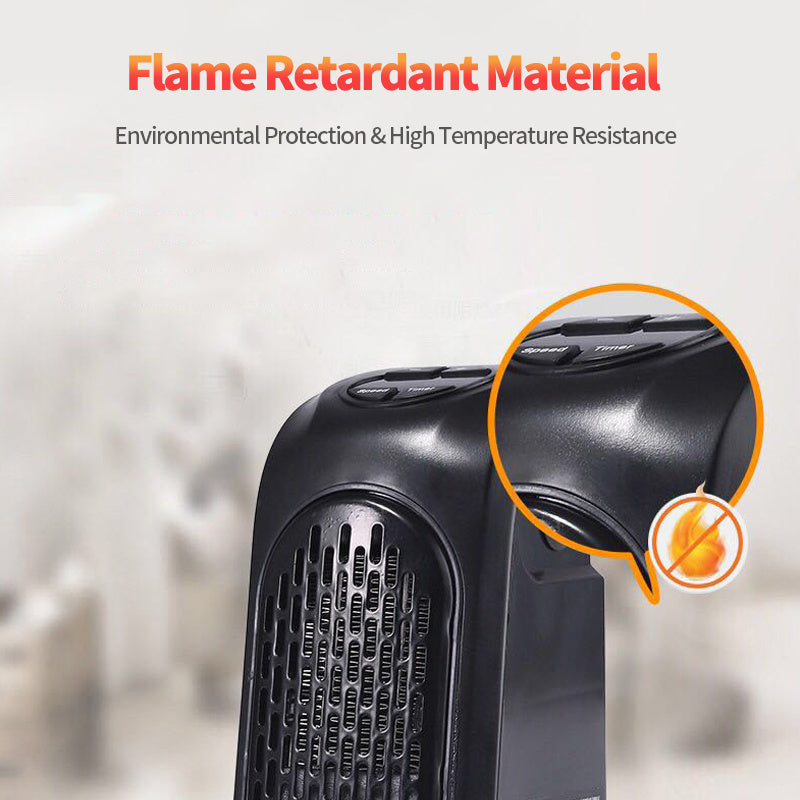 Mini Electric Ceramic Heater – Portable Fan Warmer for Home, Office & Camping