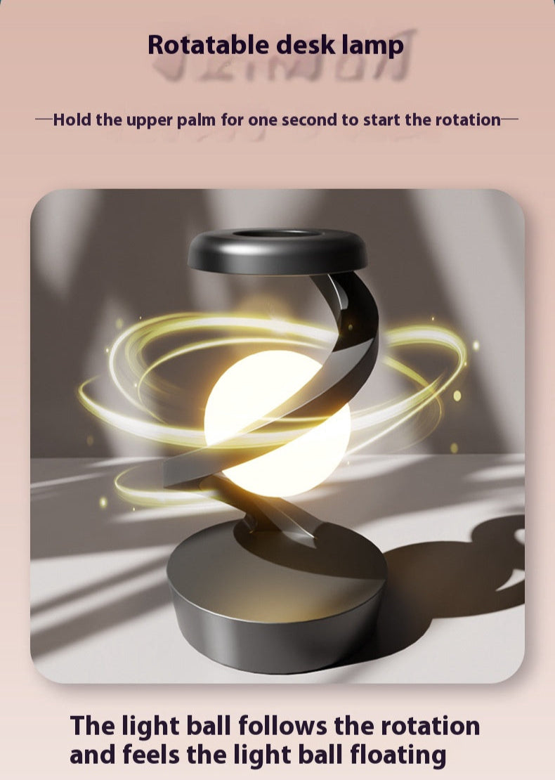 Rotating Sensor Control Moon Lamp with Wireless Charging