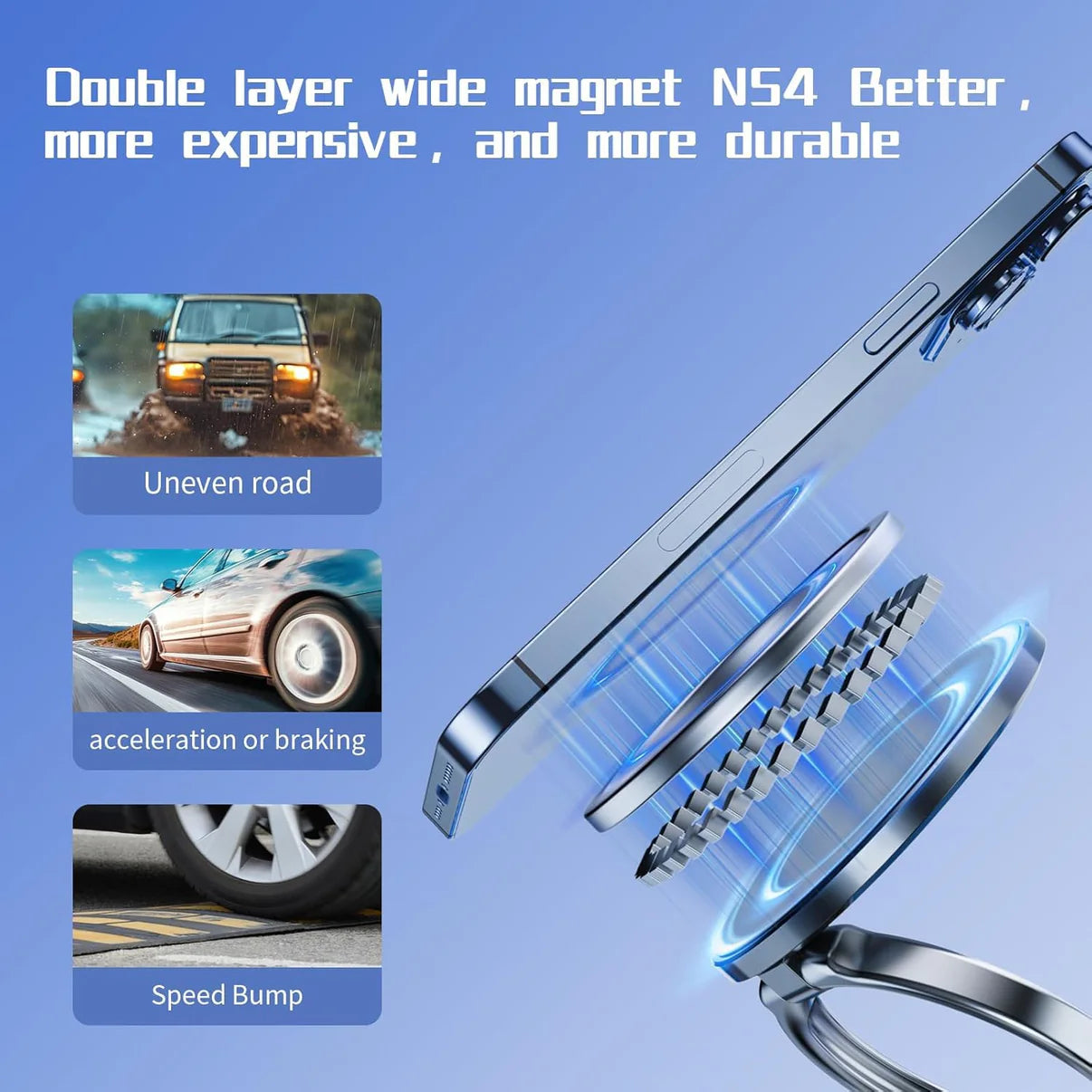 Magnifix Phone Holder | Strong Magnetic Vacuum Navigation
