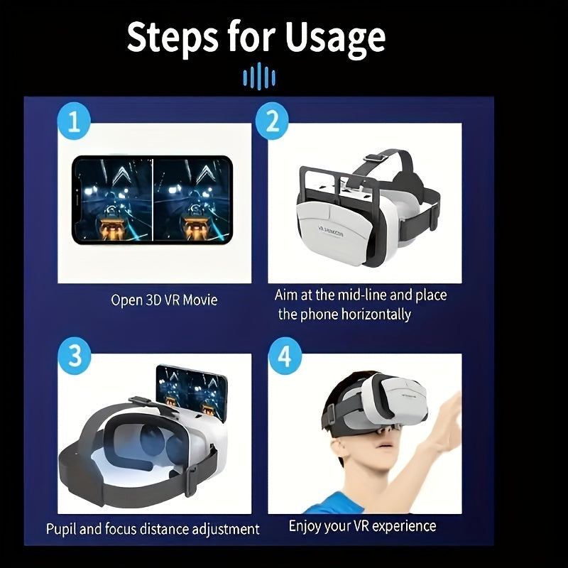 VR SHINECON G05A – Virtual Reality Glasses for Android/iOS