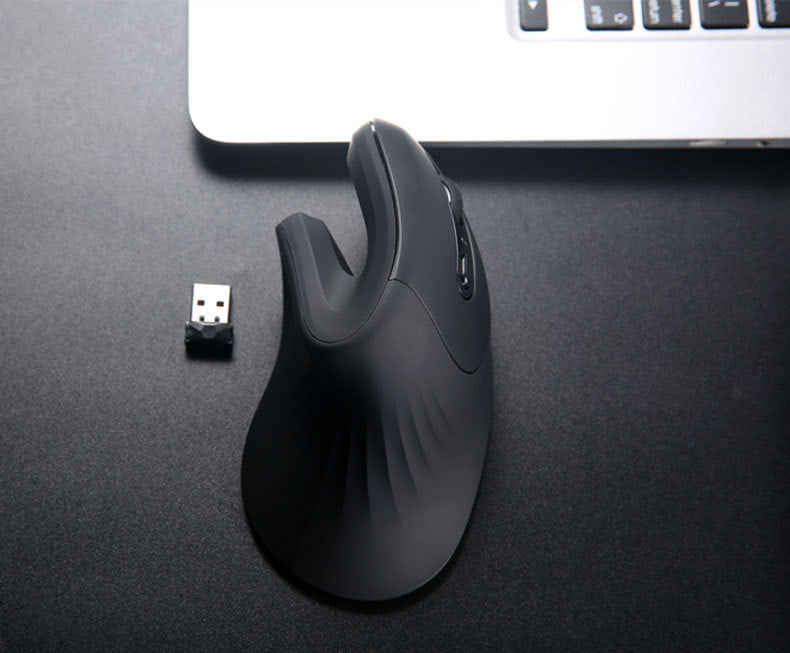 Ergonomic Vertical Wireless Mouse – 6 Buttons, Adjustable DPI, Wrist-Friendly Design