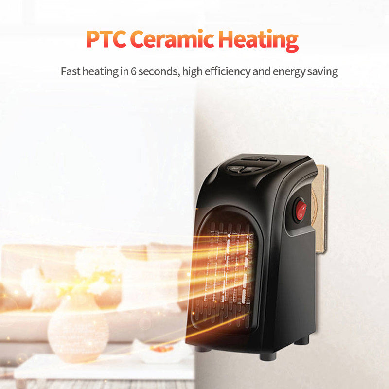 Mini Electric Ceramic Heater – Portable Fan Warmer for Home, Office & Camping