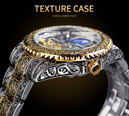 Elegant Men's Automatic Watch – Stainless Steel Luxury Timepiece