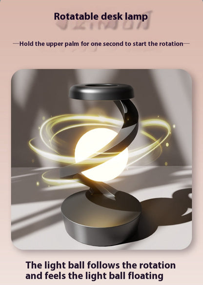 Rotating Sensor Control Moon Lamp with Wireless Charging