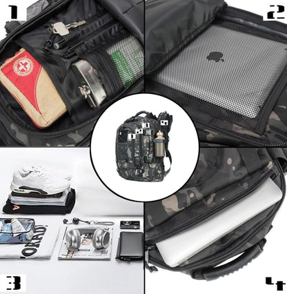 Expandable Tactical Backpack 40-64L – Military, Hiking & Gym Bag