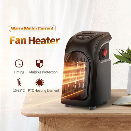 Mini Electric Ceramic Heater – Portable Fan Warmer for Home, Office & Camping
