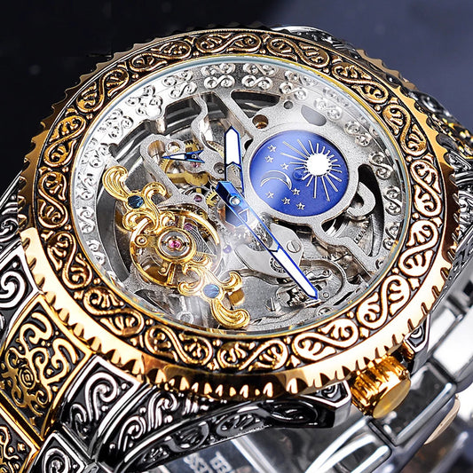 Elegant Men's Automatic Watch – Stainless Steel Luxury Timepiece