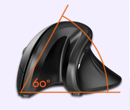 Ergonomic Vertical Wireless Mouse – 6 Buttons, Adjustable DPI, Wrist-Friendly Design