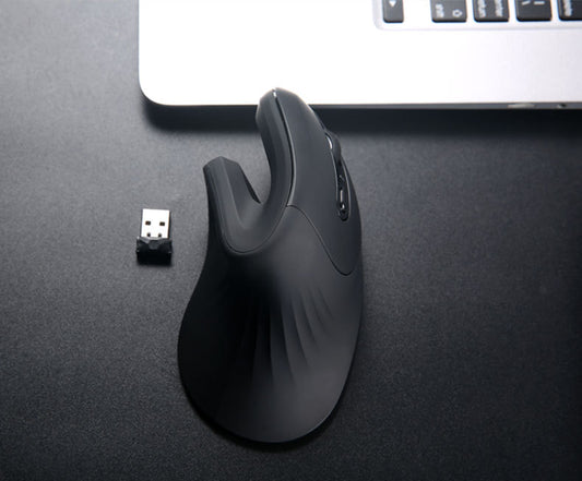Ergonomic Vertical Wireless Mouse – 6 Buttons, Adjustable DPI, Wrist-Friendly Design