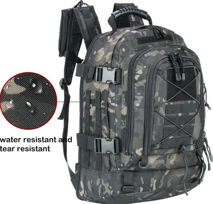 Expandable Tactical Backpack 40-64L – Military, Hiking & Gym Bag