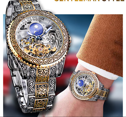 Elegant Men's Automatic Watch – Stainless Steel Luxury Timepiece