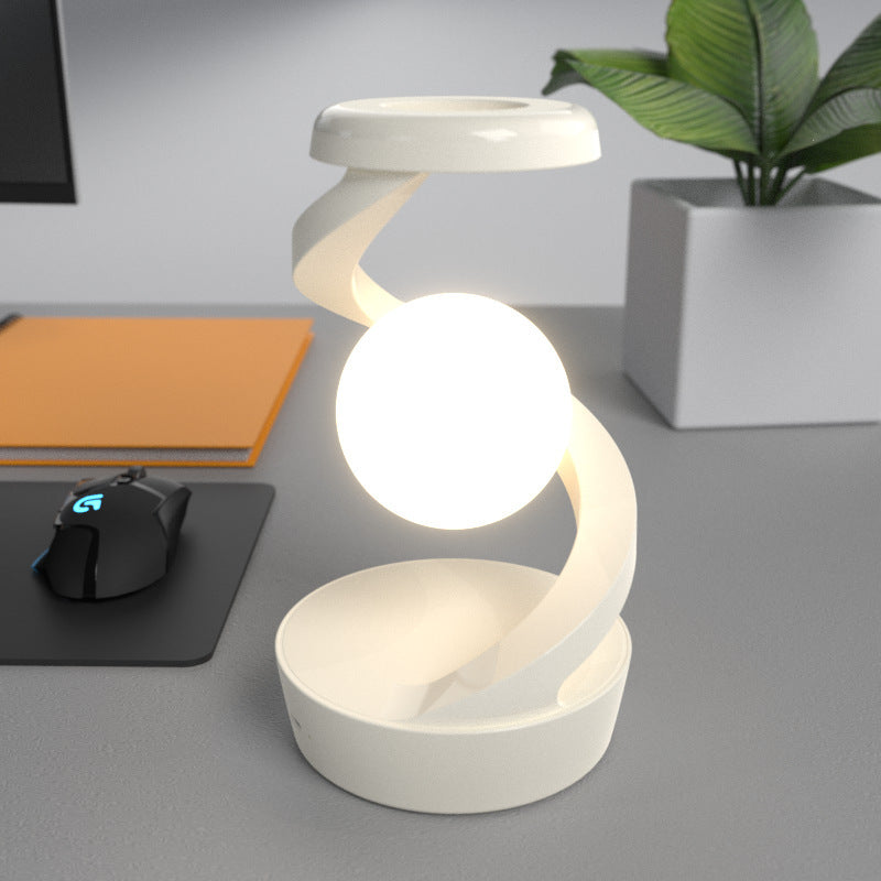 Rotating Sensor Control Moon Lamp with Wireless Charging