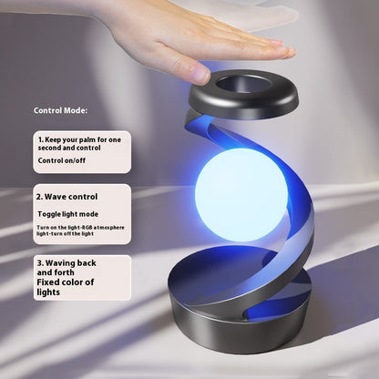 Rotating Sensor Control Moon Lamp with Wireless Charging