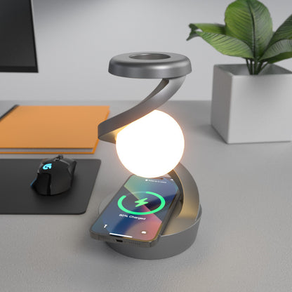 Rotating Sensor Control Moon Lamp with Wireless Charging